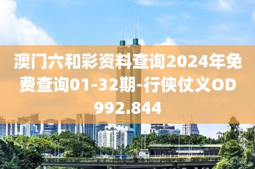 澳门六和彩资料查询2024年免费查询01-32期-行侠仗义OD992.844
