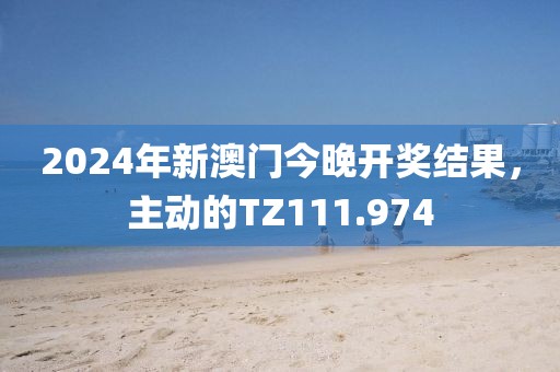 2024年新澳门今晚开奖结果，主动的TZ111.974