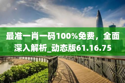 最准一肖一码100%免费，全面深入解析_动态版61.16.75