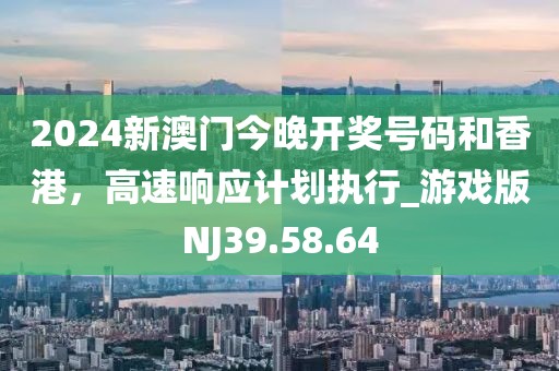 2024新澳门今晚开奖号码和香港，高速响应计划执行_游戏版NJ39.58.64