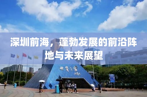 深圳前海，蓬勃发展的前沿阵地与未来展望