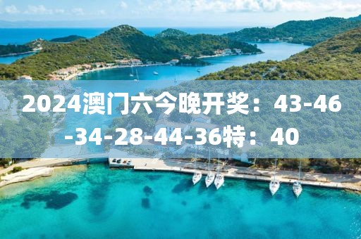 2024澳门六今晚开奖：43-46-34-28-44-36特：40