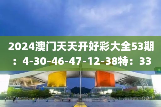 2024澳门天天开好彩大全53期：4-30-46-47-12-38特：33