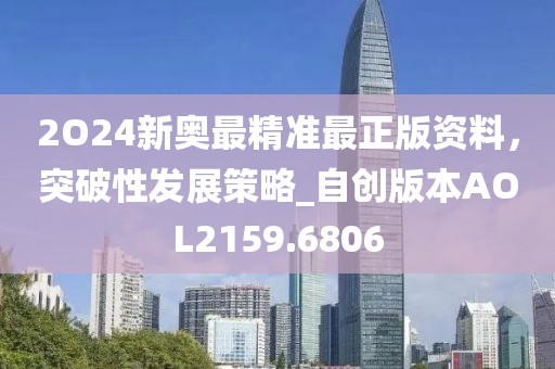 2O24新奥最精准最正版资料，突破性发展策略_自创版本AOL2159.6806