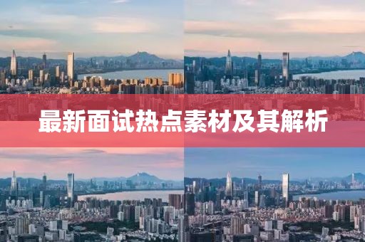 最新面试热点素材及其解析