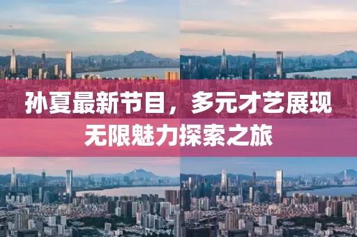孙夏最新节目，多元才艺展现无限魅力探索之旅