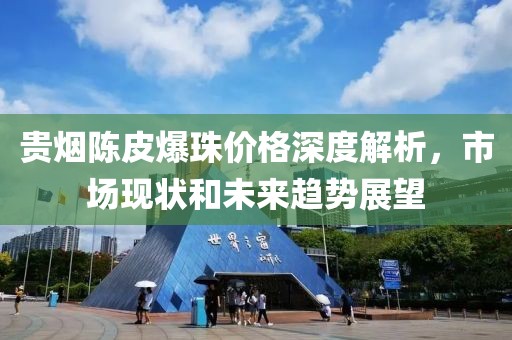 贵烟陈皮爆珠价格深度解析，市场现状和未来趋势展望