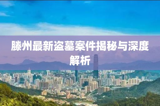 滕州最新盗墓案件揭秘与深度解析