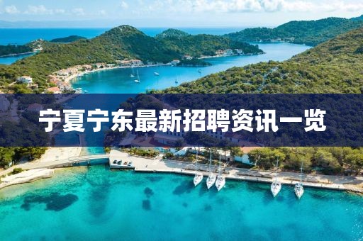 宁夏宁东最新招聘资讯一览