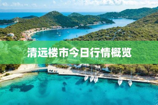 清远楼市今日行情概览