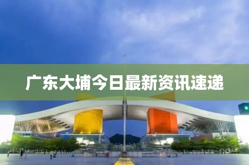广东大埔今日最新资讯速递