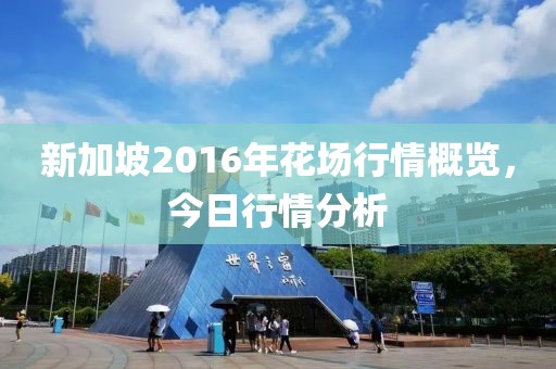 新加坡2016年花场行情概览，今日行情分析