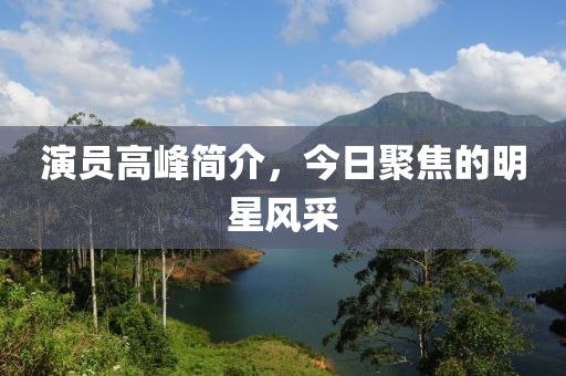 演员高峰简介，今日聚焦的明星风采