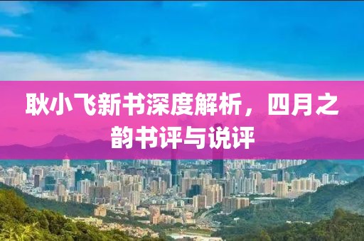 耿小飞新书深度解析，四月之韵书评与说评