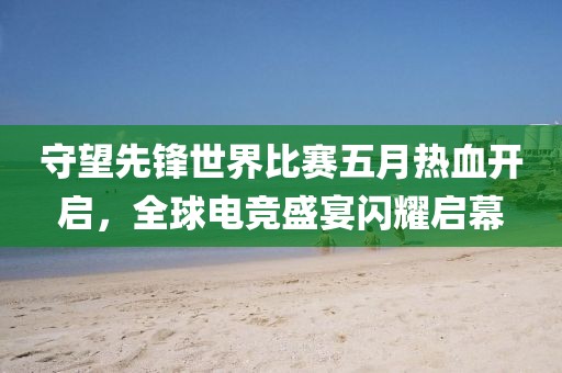 守望先锋世界比赛五月热血开启，全球电竞盛宴闪耀启幕