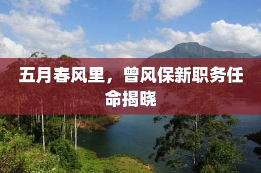 五月春风里，曾风保新职务任命揭晓