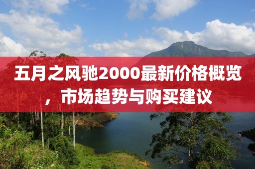 五月之风驰2000最新价格概览，市场趋势与购买建议