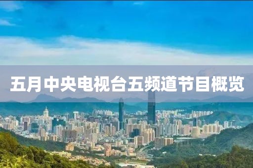 五月中央电视台五频道节目概览