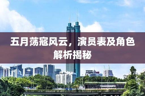 五月荡寇风云，演员表及角色解析揭秘