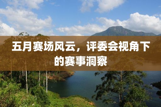 五月赛场风云，评委会视角下的赛事洞察