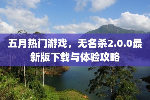 五月热门游戏，无名杀2.0.0最新版下载与体验攻略