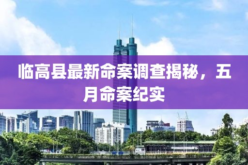 临高县最新命案调查揭秘，五月命案纪实