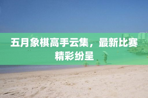 五月象棋高手云集，最新比赛精彩纷呈