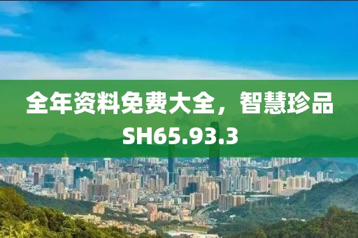 全年资料免费大全，智慧珍品SH65.93.3