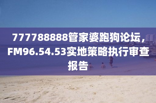 777788888管家婆跑狗论坛，FM96.54.53实地策略执行审查报告
