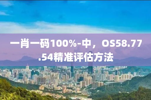 一肖一码100%-中，OS58.77.54精准评估方法