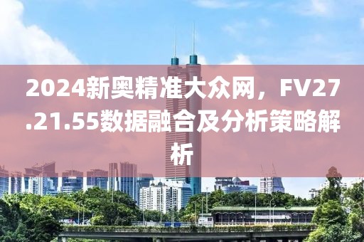 2024新奥精准大众网，FV27.21.55数据融合及分析策略解析
