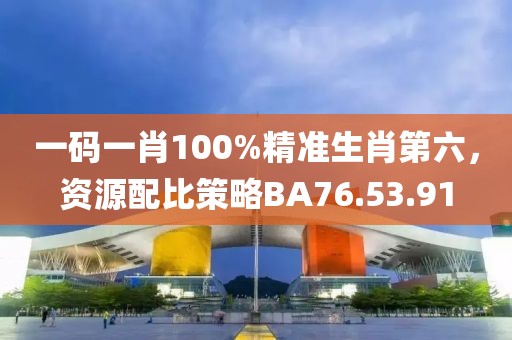 一码一肖100%精准生肖第六，资源配比策略BA76.53.91