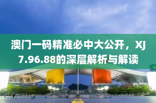 澳门一码精准必中大公开，XJ7.96.88的深层解析与解读
